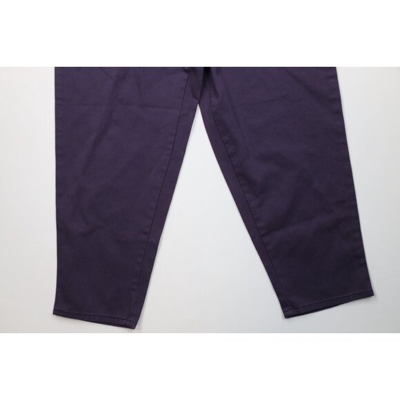 Deadstock Vintage 90s Fila Mens 36x34 Spell Out Baggy Skateboard Jeans Purple - Picture 4 of 13